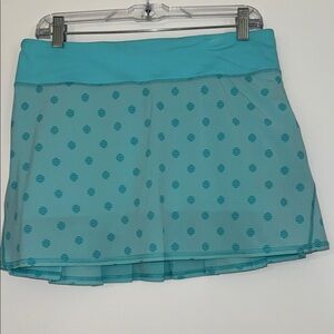 Lululemon Athletica Teal Patterned Mini Skirt